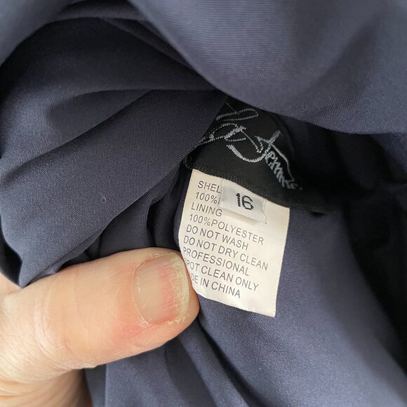 La Femme Illusion A-Line Tulle Ballgown Prom Dress, Size 16 - Picture 6 of 10